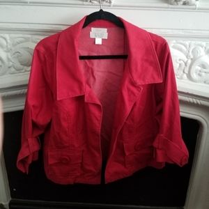 Christopher Banks Red Stretch Blazer - Petite XL